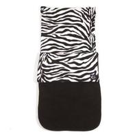 Genesis Universal Showerproof Zebra Print & Black Footmuff