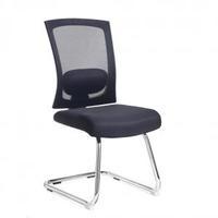 Gemini chrome cantilever chair