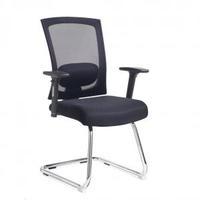 Gemini chrome cantilever chair Adjustable arms