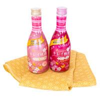 gekkeikan fruity beauty wine assortment umeshu and momoshu furoshiki w ...