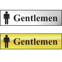 Gentlemen Sign - CHR (200 x 50mm)