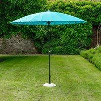 geisha garden parasol in aqua blue