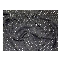 Gel Dots Chiffon Dress Fabric Black & Gold