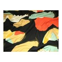 Geometric Spots Print Viscose & Lycra Jersey Dress Fabric Multicoloured