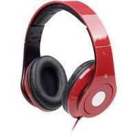 gembird detroit hi fi headphones red