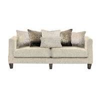 genevieve 4 seater fabric sofa with stud details