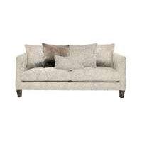 genevieve 3 seater fabric sofa with stud details