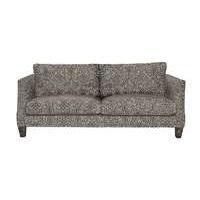 genevieve 4 seater fabric sofa with stud details