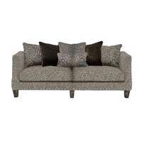 Genevieve 4 Seater Fabric Sofa with Stud Details