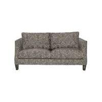 genevieve 2 seater fabric sofa with stud details