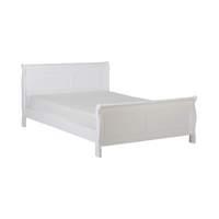 Georgia Sleigh Bed Double White