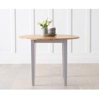 genoa 100cm drop leaf extending dining table