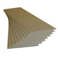 Geom White Ash Effect Cladding (L)1200 mm (W)250 mm (T)10 mm Pack of 8