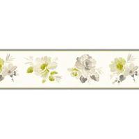 Genevieve Green Floral Border