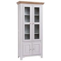 Georgia Grey Painted Display Cabinet