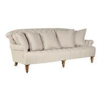 George Linen 3 Seater Sofa, Taupe