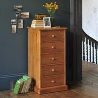 Georgian Oak 5 Drawer Chest