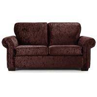 Geoffrey Velvet 3 Seater Sofa Brown