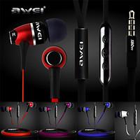 Genuine Awei S80Vi Headphone 3.5mm In Ear Canal Super Bass with Microphone Remote for iPhone6 6 Plus S6(Assorted Color)