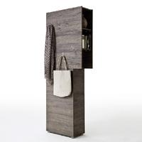 Genie Modern Coat Rack In Wenge With 5 Hooks