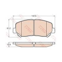 Genuine TRW Brake Pads - Part Number GDB3562