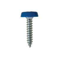 Genuine 100x Blue Number Plate Screws 10 X 24 mm Car Van Truck Bike - Part Nu...