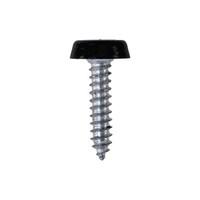 Genuine 100x Black Number Plate Screws 10 X 24 mm Car Van Truck Bike - Part N...