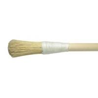 Gesso Brush. String Bound. Long White Bristle - No.18