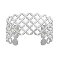 Geometric Shapes Inspired Design Stainless Steel Bracelet Cuff