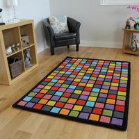 Geometric Wool Modern Rug Dynamic Medium