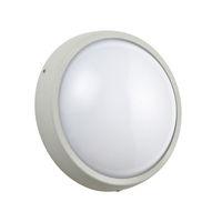 Genoa 6W LED Plain Bulkhead Silver IP44 425LM - 85708