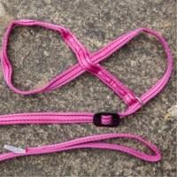 Gencon All-In-1 Dog Headcollar & Lead In One - Pink/Wine