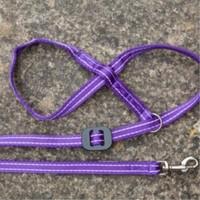 gencon all in 1 dog headcollar lead in one purplepink