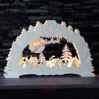 German Christmas - LED candle arch in white