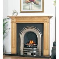 Georgian Wooden Fireplace Package With Royal Cast Iron Fire Insert