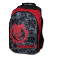 Gears Of War - Black Back Pack With Red Logo