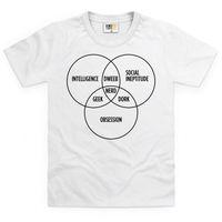geeky venn diagram kids t shirt