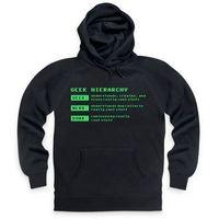 geek hierarchy hoodie