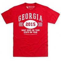 Georgia Tour 2015 Rugby T Shirt