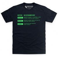 geek hierarchy t shirt