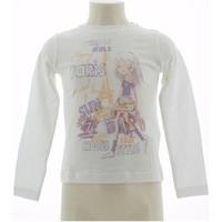 geox k4210h t1278 t shirt kid nd girlss long sleeve t shirt in brown