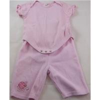 George - Pink Soft Leggings 0-3 months with Bodysuit