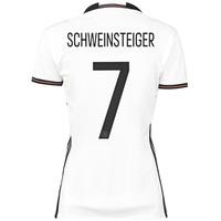 germany home shirt 2016 womens white with schweinsteiger 7 printing