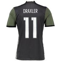 Germany Away Authentic Shirt 2016 Dk Grey with Draxler 14 printing