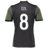 germany away authentic shirt 2016 dk grey with ozil 8 printing