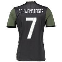 Germany Away Authentic Shirt 2016 Dk Grey with Schweinsteiger 7 printing