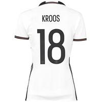 germany home shirt 2016 womens white with kroos 18 printing