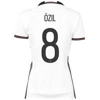 germany home shirt 2016 womens white with ozil 8 printing