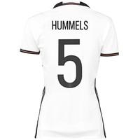 germany home shirt 2016 womens white with hummels 5 printing