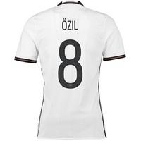 germany home authentic shirt 2016 white with ozil 8 printing